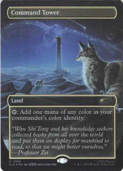 MTG Command Tower (Rainbow Foil) (7063) | NM Foil | Secret Lair Avatar {SLD} - Image 2