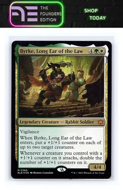 Byrke, Long Ear of the Law #380 Bloomburrow Magic_the_gathering Mythic - Image 1