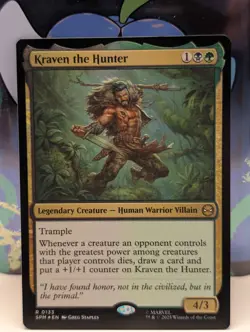FOIL MTG Magic the Gathering Kraven the Hunter (133/314) Marvel's Spider-Man NM - Image 1