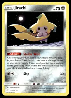 2019 Sun & Moon - Team Up Jirachi Basic/Rare Holo #99 - Image 1