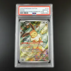 PSA 10 Eevee SVP 173 Pokemon Center Promo Prismatic Evolutions ETB Graded Card - Image 1