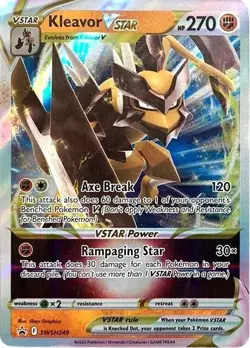 Kleavor VSTAR - SWSH249 - Sword & Shield Promo - Pokemon TCG - LP - HOLO - Image 1