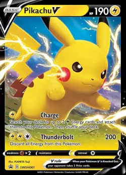 Pikachu V - SWSH061 - Pokemon TCG Black Star Promo (2022) - NM - HOLO - Image 1