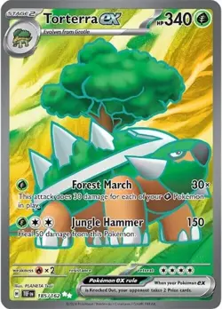 Torterra ex - 185/162 - Pokemon TCG Temporal Forces (2024) - NM - Full Art- HOLO - Image 1