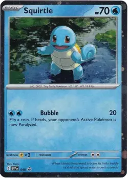 Squirtle - SVP 048 - Pokemon TCG Black Star Promo (2023) - NM - Cosmos Holo - Image 1