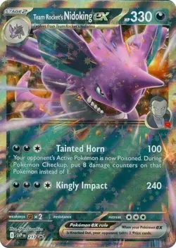 Team Rocket's Nidoking ex - 217 - Scarlet & Violet Promo - Pokemon TCG - NM HOLO - Image 1