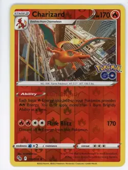 Charizard - 010/078 - Pokemon TCG Pokemon Go (2022) - MP - Reverse Holo Rare - Image 1
