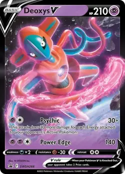 Deoxys V - SWSH266 - Sword & Shield Promo - Pokemon TCG - NM - HOLO - Image 1