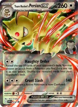 Team Rocket's Persian ex - 218 - Black Star Promo - Pokemon TCG - NM - HOLO - Image 1
