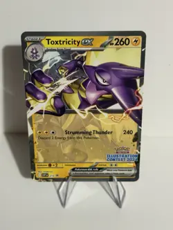 Toxtricity ex SVP 215 Promo - Pokemon Illustration Contest 2024 Stamp - NM - Image 1