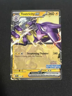 Toxtricity ex SVP 215 Promo - Pokemon Illustration Contest 2024 Stamp - NM - Image 2