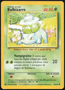 Carte Pokemon Bulbizarre 44/102 Set de base Francais - Image 1