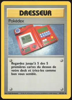 Carte Pokemon Pokedex 87/102 Set de base Francais - Image 1