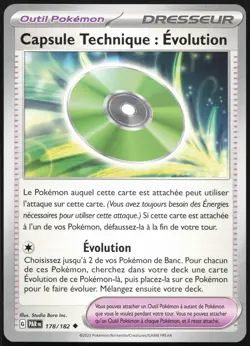 Carte Pokemon Capsule Technique : Evolution 178/182 Faille Paradoxe Francais - Image 1