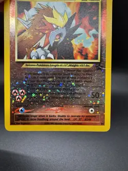 Pokemon TCG Entei Black Star Promo 34 Holo Vintage Promo - HP/Damaged - Image 4