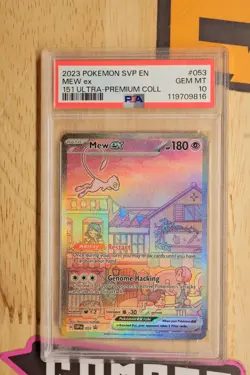 Pokemon SVP EN 151 Ultra Premium Collection #053 English Mew Ex PSA 10 GEM MINT - Image 1