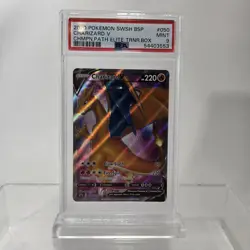 PSA 9 MINT POKEMON SWORD & SHIELD CHAMPIONS PATH CHARIZARD PROMO #050 FULL ART🔥 - Image 1