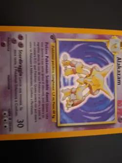 Carta Pokemon Alakazam 1/102 Set Base Holo 1° Edizione ITA - Image 3