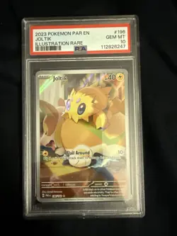 2023 Pokemon Paradox Rift EN Joltik Illustration Rare #196 PSA 10 - Image 1