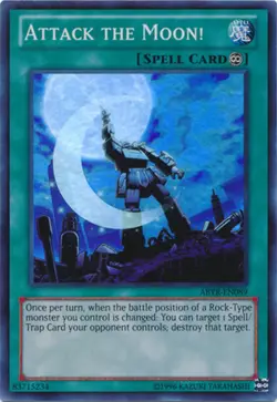 Attack the Moon! - ABYR-EN089 - Super Rare - Unlimited Edition - Heavily Played - Image 1