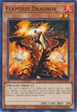 Flamvell Dragnov - HAC1-EN065 - Common - 1st Edition - Lightly Played - Image 1