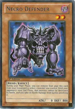 Necro Defender - EXVC-EN004 - Rare - Unlimited Edition - Moderately Played - Image 1