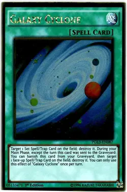 Yu-Gi-Oh! - Galaxy Cyclone (PGL3-EN087) - Premium Gold - Infinite Gold - LP - Image 1