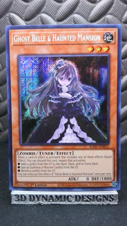 | Yugioh Ghost Belle Haunted Mansion RA01-EN011 1st Secret Rare NM ?? | - Image 1