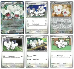 Maushold Tandemaus Adorable Pokemon Card Collection Set of 6 English Holo Rare - Image 1