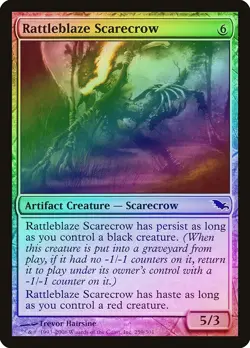 Rattleblaze Scarecrow FOIL Shadowmoor HEAVILY PLD Artifact Common CARD ABUGames - Image 1