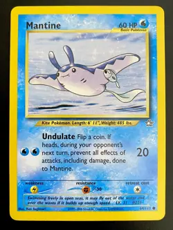 Mantine 64/111 Neo Genesis Common - WOTC - Pokemon Card - Near Mint - Image 1