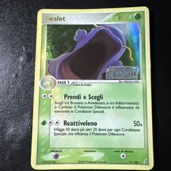 Card SWALOT 11/100 Holo in Italiano (Exc) POKEMON EX GUARDIANI dei CRISTALLI Gd - Image 2