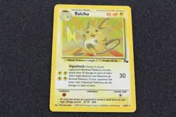 Pokemon TCG Cards Raichu Holo Foil 14/62 Fossil VG - EX - Image 1