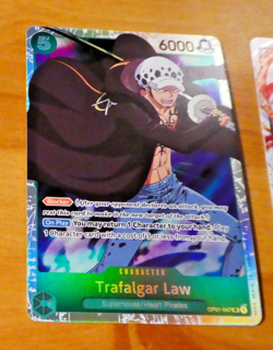 ONE PIECE CARD GAME CARTE ENGLISH OP01-047 Trafalgar Law ERRATA EN JCC NM - Image 1