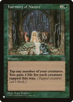Harmony of Nature - Retro Frame The List NM MTG - Image 1