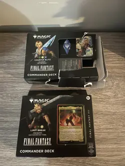 final fantasy commander deck lot of 2, One Is Sealed Damage/opened Box - Image 1
