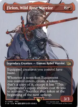 Firion, Wild Rose Warrior BORDERLESS Final Fantasy Magic MTG NM - Image 1