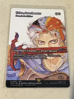 mtg borderless Firion Swordmaster, Final Fantasy Ages, unplayed - Image 1