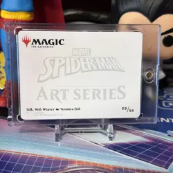Silk, Web Weaver Art Card, Art Series 39/54 MTG Marvel's Spider-Man SIGNED - Image 2