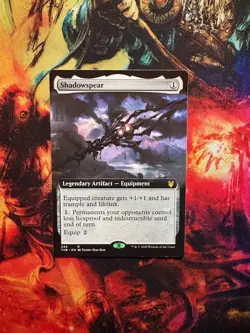 Mtg Shadowspear (Extended Art)- Theros Beyond Death - Image 1