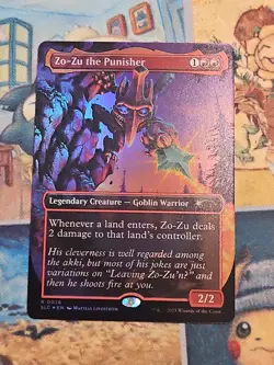 Zo-Zu the Punisher (Borderless) Foil NM - Secret Lair Encyclopedia of Magic - Image 1