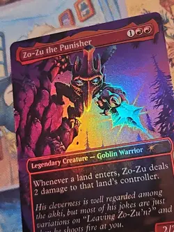 Zo-Zu the Punisher (Borderless) Foil NM - Secret Lair Encyclopedia of Magic - Image 2