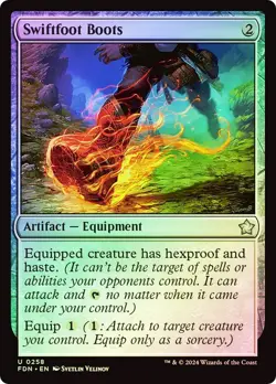 Swiftfoot Boots Foil Foundations NM MTG - Image 1