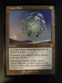 Caged Sun NM RETRO The Brothers' War MTG FREE SHIPPING - Image 1