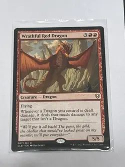 Wrathful Red Dragon Magic the Gathering - Commander Legends: Baldur's Gate - Image 1