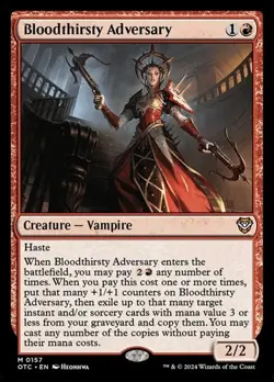 Bloodthirsty Adversary OTJC NM MTG - Image 1