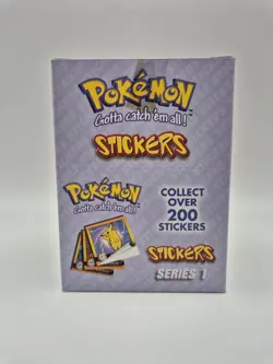Pokemon ARTBOX STICKERS Series 1 Display 300 AUFKLEBER Booster Box 1. Serie 1999 - Image 1