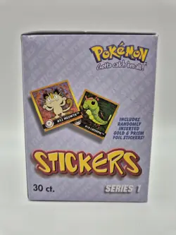 Pokemon ARTBOX STICKERS Series 1 Display 300 AUFKLEBER Booster Box 1. Serie 1999 - Image 2