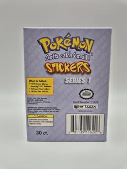 Pokemon ARTBOX STICKERS Series 1 Display 300 AUFKLEBER Booster Box 1. Serie 1999 - Image 3