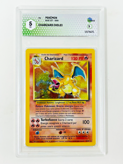 Pokemon GRAAD 5 Charizard 4/102 holo Set Base ITALIANO ITA bgs psa - Image 1
